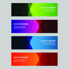 Fototapeta premium Vector Abstract design banner web template