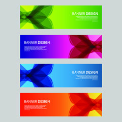 Fototapeta premium Vector Abstract design banner web template