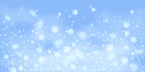 Snowflakes, snowfall.