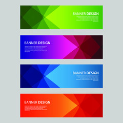 Fototapeta premium Vector Abstract design banner web template