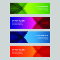 Fototapeta premium Vector Abstract design banner web template