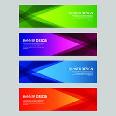 Vector Abstract design banner web template