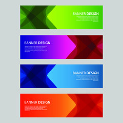 Fototapeta premium Vector Abstract design banner web template