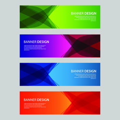 Fototapeta premium Vector Abstract design banner web template