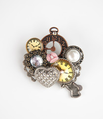 Time vintage jewelry brooch womens fashion assessory