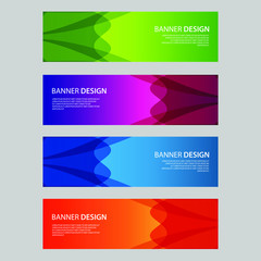 Fototapeta premium Vector Abstract design banner web template