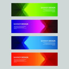 Fototapeta premium Vector Abstract design banner web template