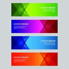 Vector Abstract design banner web template