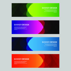Fototapeta premium Vector Abstract design banner web template