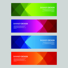 Fototapeta premium Vector Abstract design banner web template