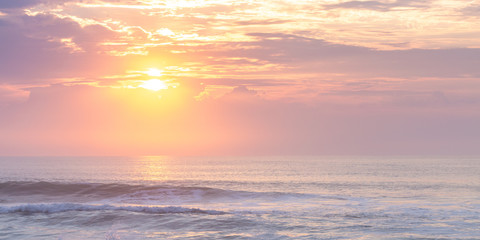sunrise over the ocean