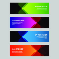 Fototapeta premium Vector Abstract design banner web template