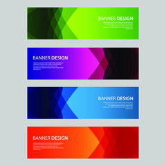 Fototapeta premium Vector Abstract design banner web template