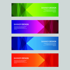 Fototapeta premium Vector Abstract design banner web template