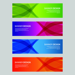 Fototapeta premium Vector Abstract design banner web template
