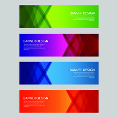 Fototapeta premium Vector Abstract design banner web template