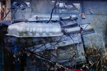 古びたマフラー