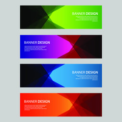 Fototapeta premium Vector Abstract design banner web template