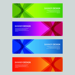 Fototapeta premium Vector Abstract design banner web template