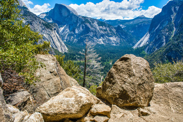 Big stones in Yosemite National Park, California, USA