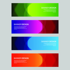 Fototapeta premium Vector Abstract design banner web template