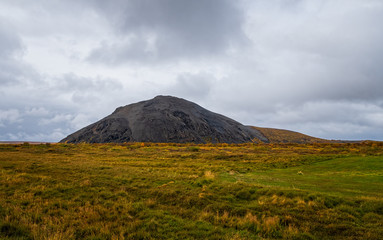 Vindbelgur mountain in Iceland. September 2019