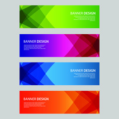 Fototapeta premium Vector Abstract design banner web template