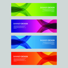 Fototapeta premium Vector Abstract design banner web template