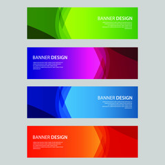 Fototapeta premium Vector Abstract design banner web template