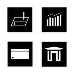 Premium business icons set. Pictograms for website or mobile app. Vector stock illustration eps10