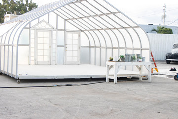 greenhouse in garden