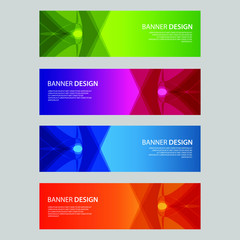 Fototapeta premium Vector Abstract design banner web template