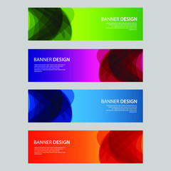 Fototapeta premium Vector Abstract design banner web template