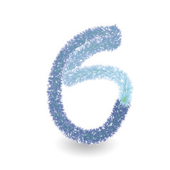 Colorful numbers realistic 3D fur effect. Vector illustration for design Birthday, Anniversary, Christmas, Xmas, New year, Holiday Sale