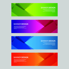Vector Abstract design banner web template