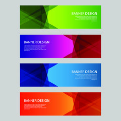Fototapeta premium Vector Abstract design banner web template