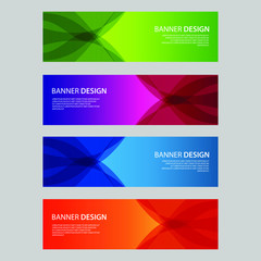Fototapeta premium Vector Abstract design banner web template