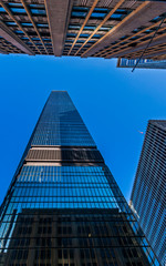 Fototapeta na wymiar Downtown Minneapolis, Minnesota; IDS & other Building Skyscrapers