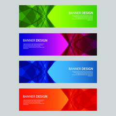 Fototapeta premium Vector Abstract design banner web template
