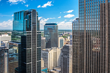 view from the deck of the 35th floor on the pwc Building. Minneapolis, MN