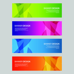 Fototapeta premium Vector Abstract design banner web template