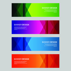 Fototapeta premium Vector Abstract design banner web template