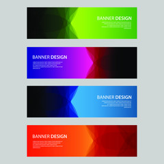 Fototapeta premium Vector Abstract design banner web template