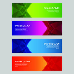 Fototapeta premium Vector Abstract design banner web template