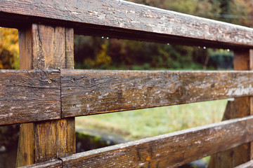 Wooden Fence - Bridge in the Countryside