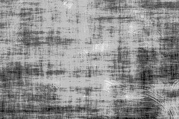 Texture of black and white lines, scratches, dots, noise, grain.