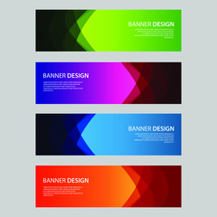 Fototapeta premium Vector Abstract design banner web template