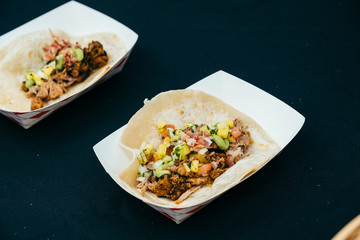 taco on table