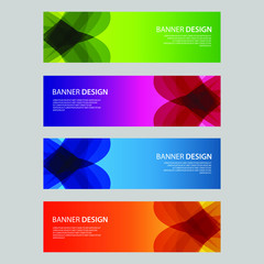 Fototapeta premium Vector Abstract design banner web template