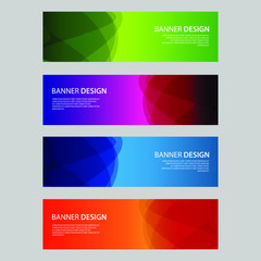 Fototapeta premium Vector Abstract design banner web template